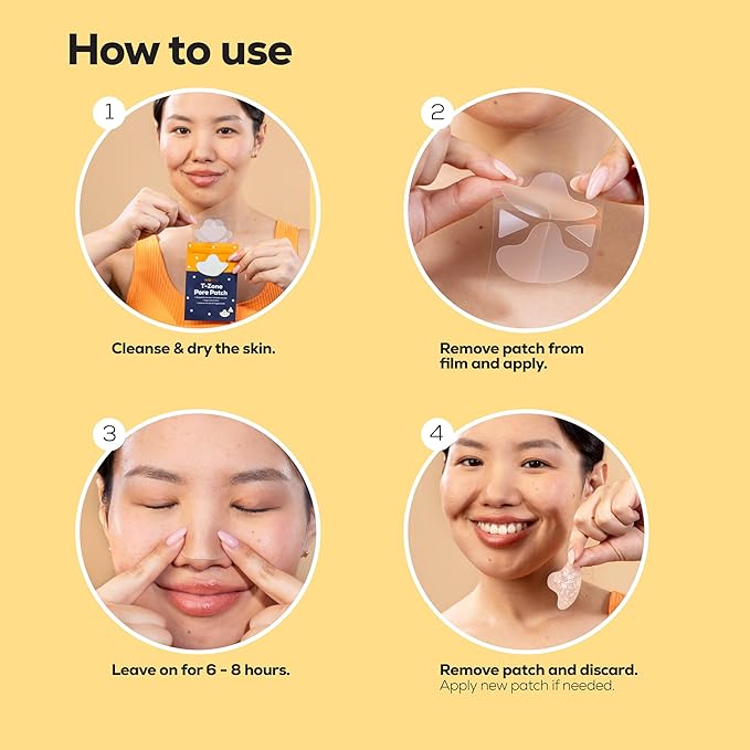 HANHOO T-Zone Pore Patch Bundle, 12 Pore Patches, 12 Triangle Blemish Patches, Improves Look of Clogged Pores, Mattifies, Shrinks Pimples on T-Zone, Blackhead and Acne Treatment, Korean Skincare