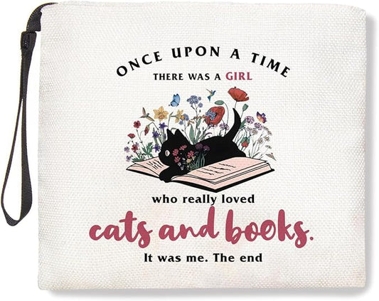 Book lovers gifts makeup bag