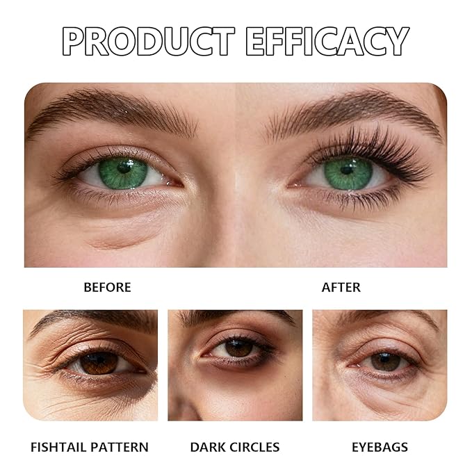 Instant Under Eye Lift Serum - Anti-Aging Formula for Under Bags and Wrinkles, Temporary Eye Tightener Cream Firming Primer Visibly Improves Dark Circles, Fine Lines & Crow's Feet, 1 PC, 0.7 Fl.Oz