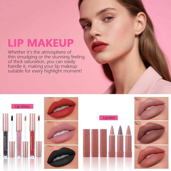 Makeup Kit For Women Full Kit, Makeup Set For Girls Teen Women, Makeup Gift Set With Eyeshadow Palette, Foundation, Concealer, Lipstick, Brushes (20 color makeup kit)