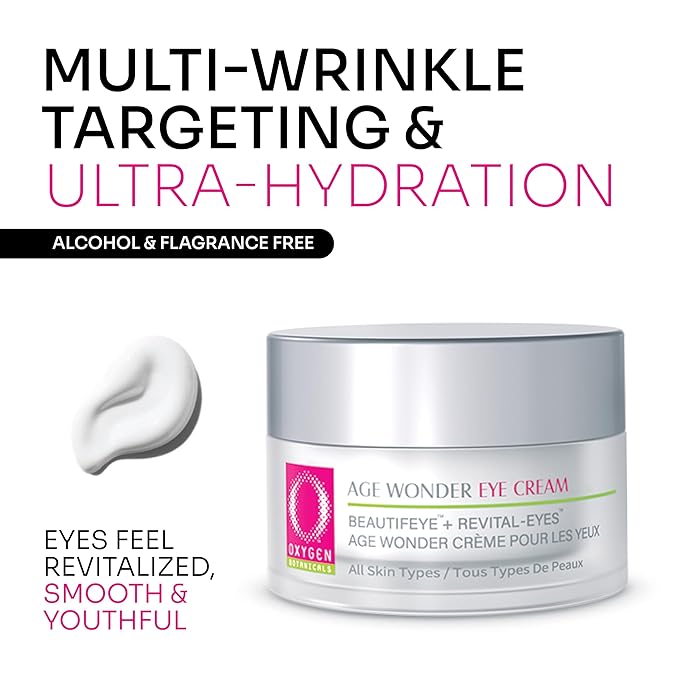 Oxygen Botanicals Age Wonder Eye Cream-eye cream firming-lifting and reduction of dark circles and bags, moisturizing and revitalizing-15ml