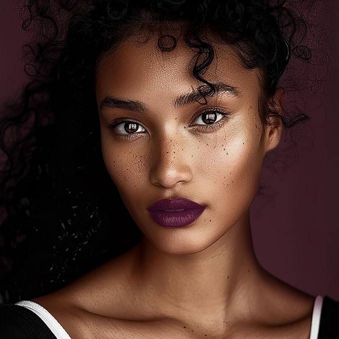 Depuplum 3Pc Matte Liquid Lipsticks for Women Dark Red Purple Pink Lipstick Cruelty Free Long Lasting Lip Color, DM18+DM20+DM26