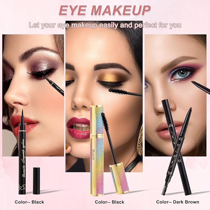 Makeup Kit for Women Full Kit,Professional Makeup Set,Includes 12 Colors Eyeshadow Palette And multiple cosmetics,Makeup Gift Set for Women