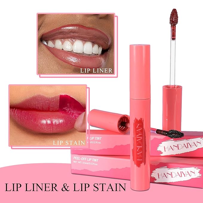 Peel Off Lip Stain Liner, Tattoo Lip Tint Long