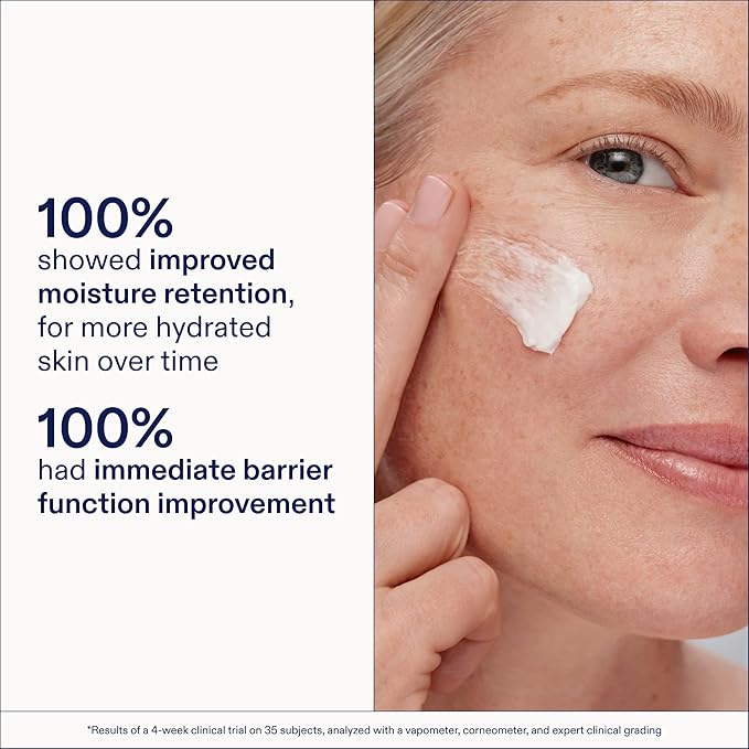 Skinfix Triple Lipid-Peptide Cream - 1.7 oz - Rich Face Moisturizer with Hyaluronic Acid - Hydrates & Restores Dry, Sensitive Skin - Non-Comedogenic, Fragrance Free, Vegan, Cruelty Free