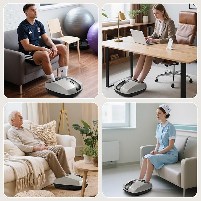 Howdy Shiatsu Foot Massager with Heat and Cold Therapy, 2026 Pro-Grade Pain Relief for Plantar Fasciitis&Neuropathy, 30% Larger Heat Area, Adjustable Intensity, Remote, Fits Size 13, Gift for Her Him