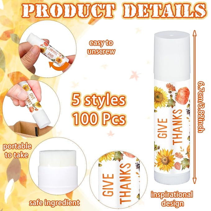 Dunzy 100 Pack Hello Fall Thanksgiving