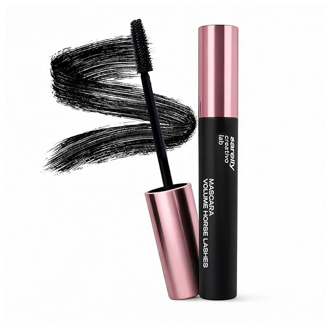SARELLY Horse Lashes Mascara | Waterproof | Volumizing & Lengthening | Lash-Conditioning | Vegan & Cruelty-Free | Black