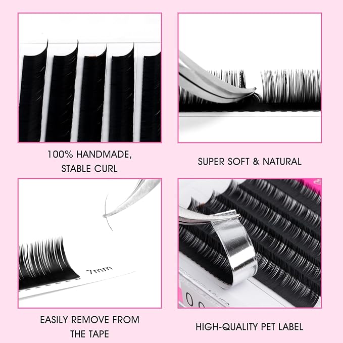 TDANCE Bottom Lash Extension Bottom Lashes 0.03/0.05/0.07mm Lower Lash Extensions Thickness B Curl 5-7mm Mixed Under Bottom Eyelashes (0.05-B,5-7 mm)