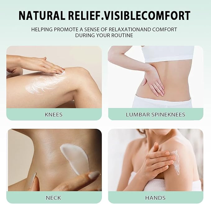 Alcura Nerve Cream, Natural Arnica Gently Soothing Body Joint, Knee, Lumbar, Neck, Hand and Foot Massage Care Cream.