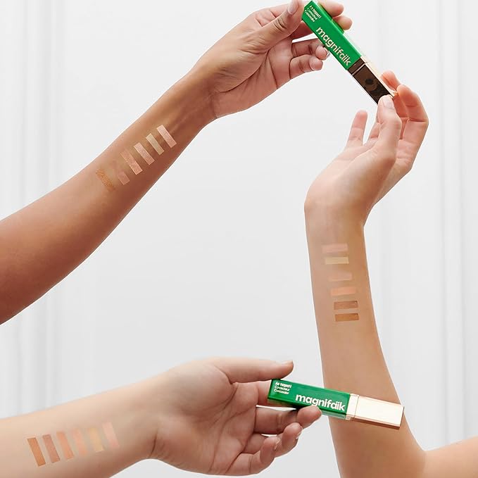 Magnifaik On The Ball! - Concealer with Natural Ingredient - Under Eye Concealer Hides Redness and Imperfections - Vegan Make Up - 25BR - 0.21 oz