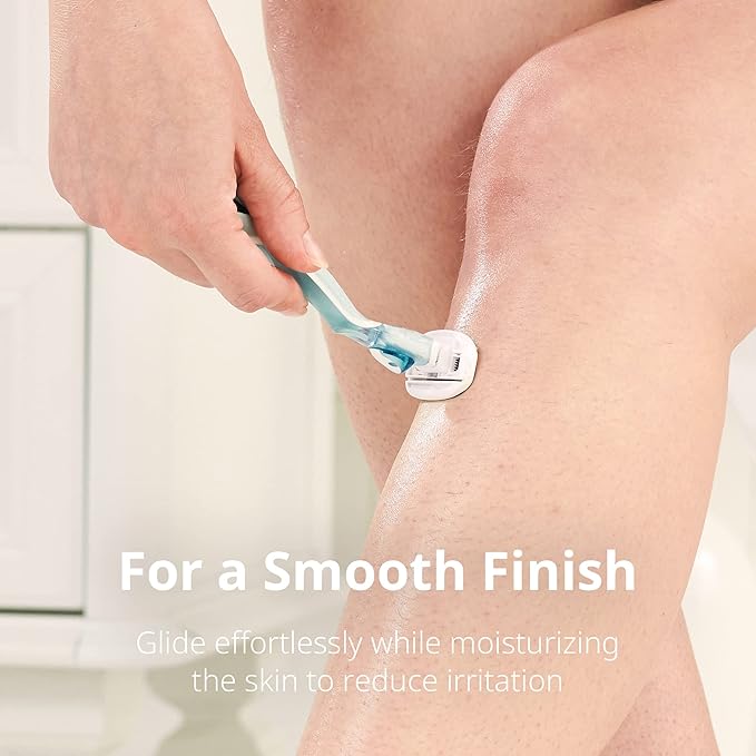 DORCO EVE5 Razor for Women, 1 Razor Handle and 4 Long-Lasting Blade Refills