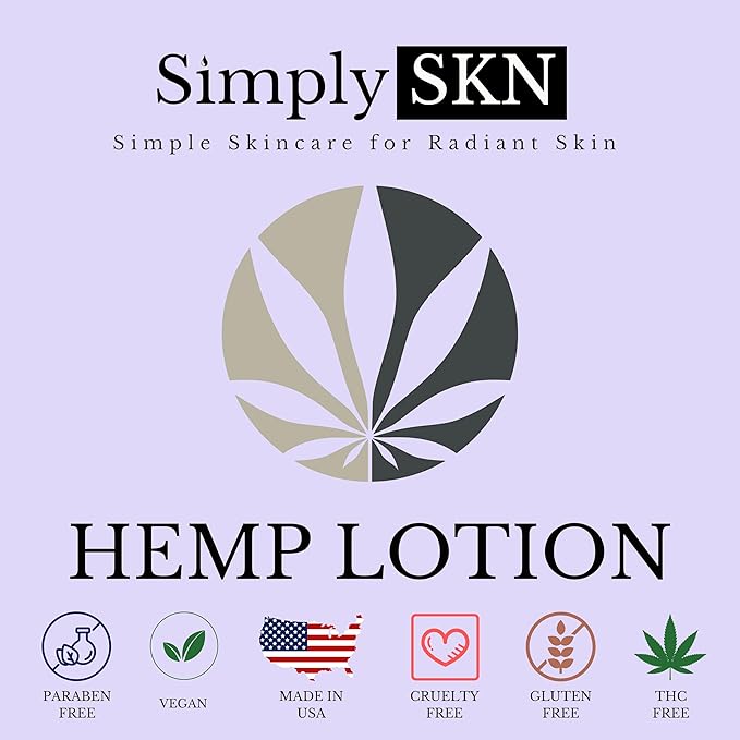 Simply SKN Lavender Hemp Daily Moisturizer - 17 fl. oz. - Made in USA