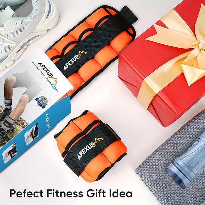 APEXUP 7 lbs/Pair Adjustable Ankle Weights for Women