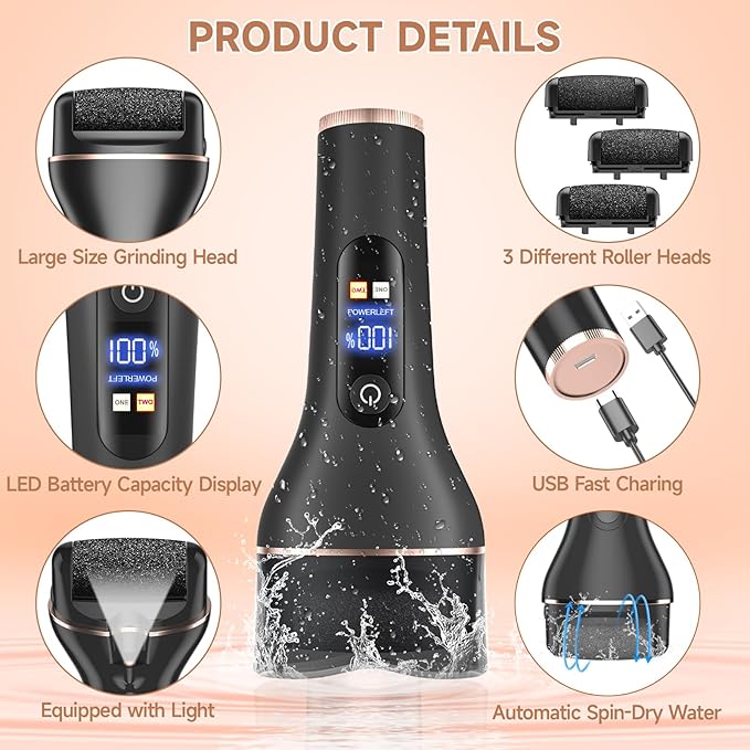 Electric callus remover for feet,rechargeable