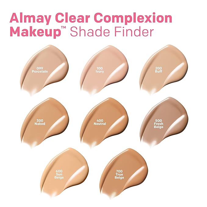 Almay Clear Complexion Acne Foundation Makeup with Salicylic of 2)