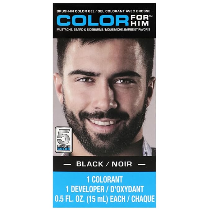 2 Pack Color For Him Black 0.5 FL OZ (15ml).
