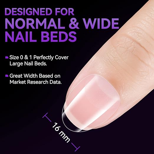 gelike ec Nail Tips Almond for Salon: Almond Short Soft Gel Nail Tips for Manicure 240 Pcs 18 Sizes
