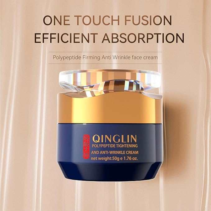 QINGLIN Polypeptide Tightening Anti-Wrinkle Cream, Firming and Smoothing Face Moisturizer， Lift & Hydrate Full Face for Youthful Skin