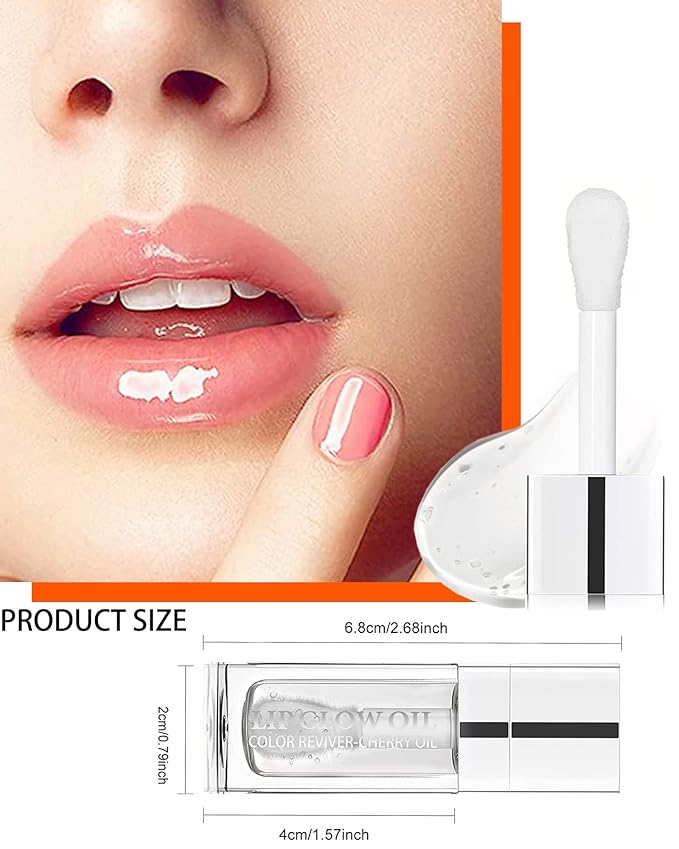 Plumping Lip Glow Oil, Hydrating Tinted