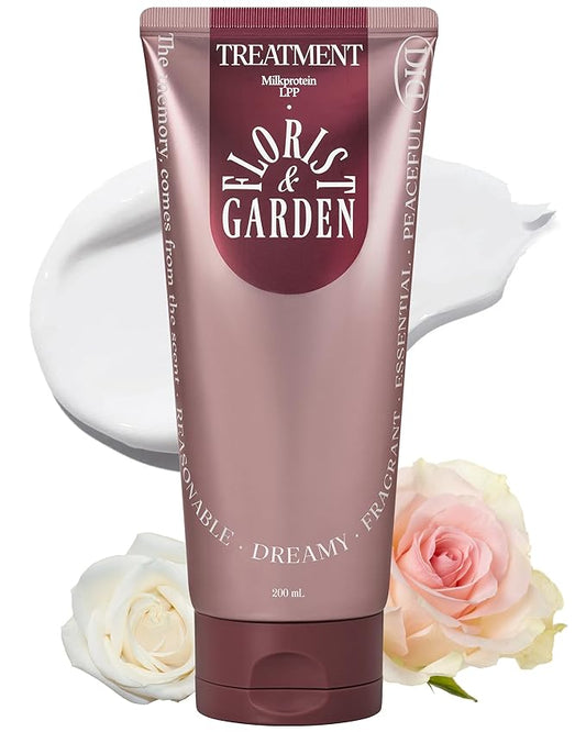 Milk Protein LPP Hair Treatment Mask - Korean Intensive Collagen Deep Conditioner for for Dry Damaged Hair - Protein-Rich Nourishment - Refreshing & Sweet Floral Scent, 6.76oz.