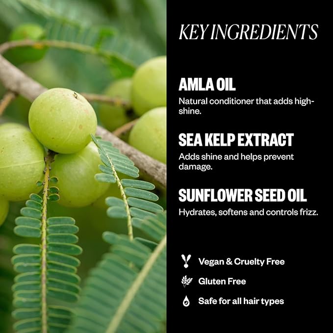 IGK Expensive Amla Oil High Shine Gloss Treatment | Strengthens, Softens & Enhances Shine | UV Protection + Color Safe | Vegan & Cruelty Free | 1.7 oz