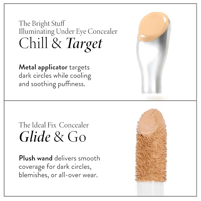 LAURA GELLER NEW YORK The Bright Stuff Illuminating Under Eye Concealer with Cooling Metal Tip - Light Coverage (05 Golden Medium)