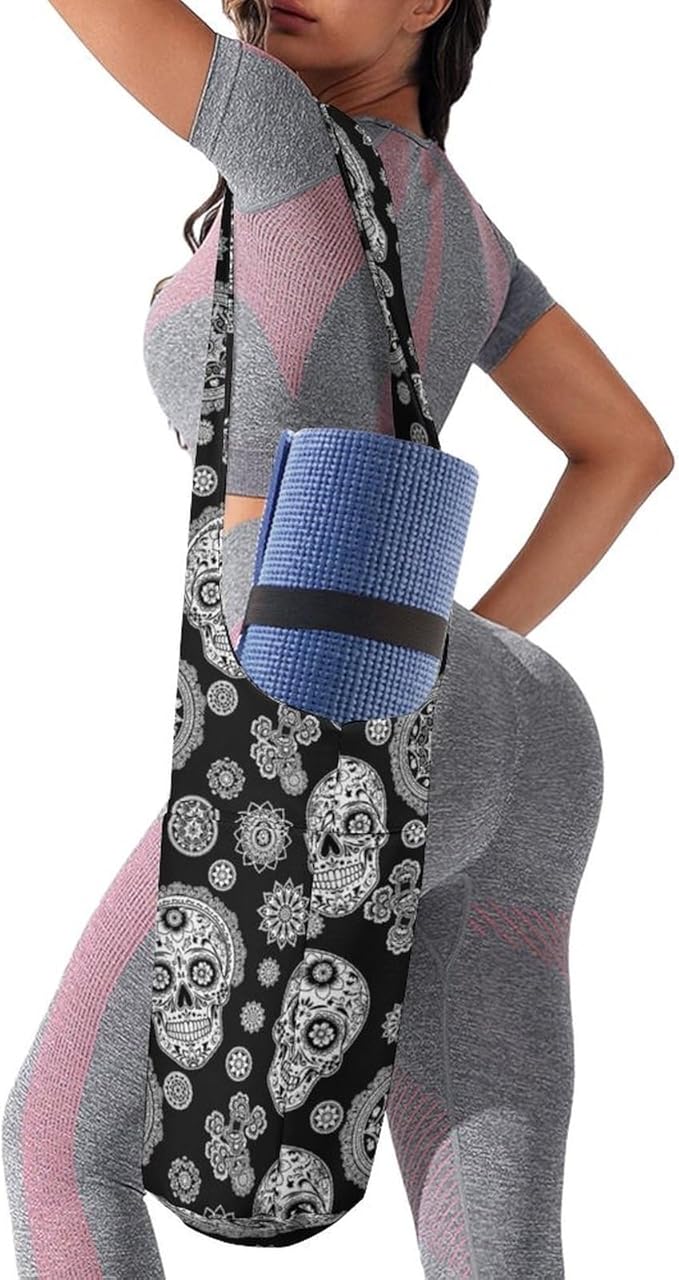 Stylish Yoga Mat Bag for Women Exercise Mat Holder with Shoulder Strap Yoga Mats Totes Sports Storage Bag