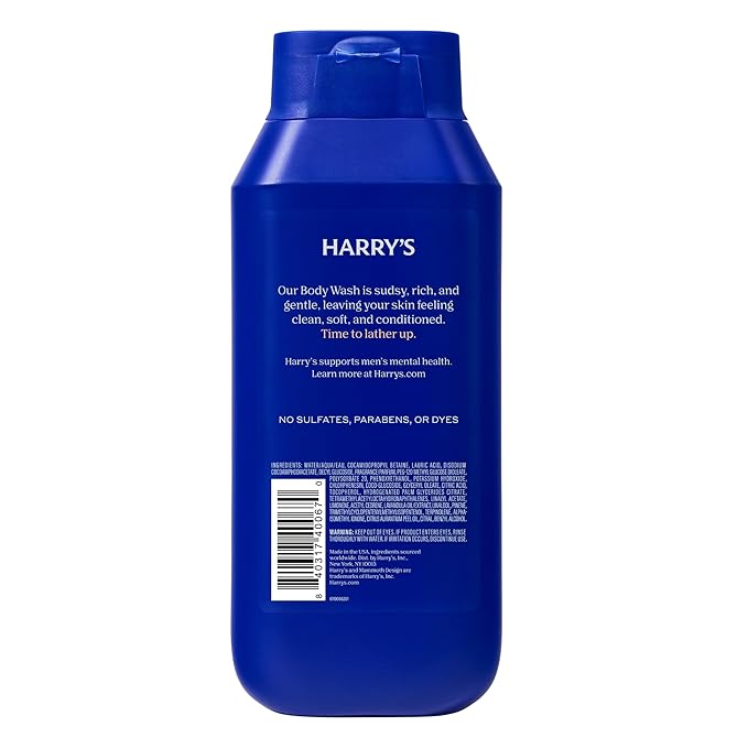 Harry's Men's Body Wash - Redwood - (3 Pack) 18 fl oz - Shower Gel for Men - No Parabens, Sulfates, or Dyes