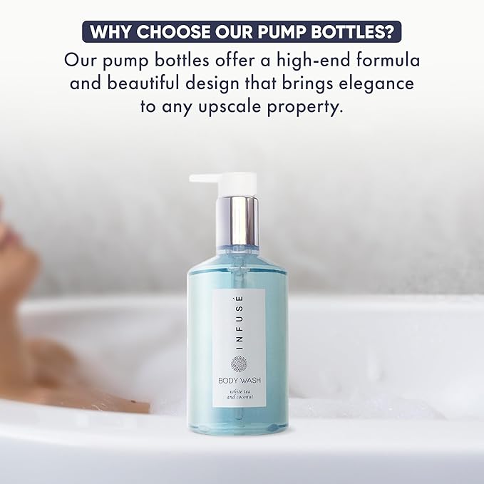 Terra Pure Infuse Body Wash, Retail Size Hotel Amenities, 10.14 oz.