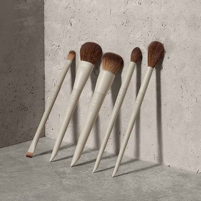 Morphe x Ariel Sunkissed Skin Duo - Makeup Brush Set Including A24 Signature Foundation & A58 Cream Contour Brushes - Professional Makeup Tools for Flawless Blending & Sculpting (2 Piece Set)