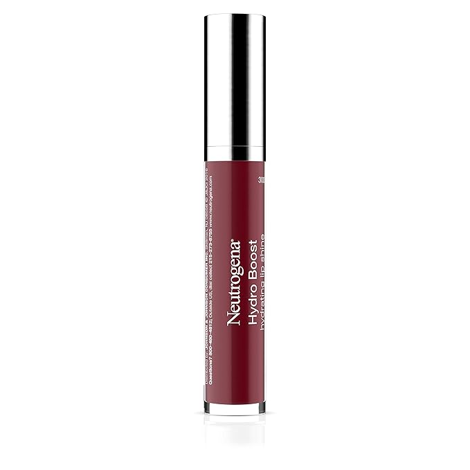 Neutrogena Hydro Boost Moisturizing Lip Gloss, Hydrating Non-Stick and Non-Drying Luminous Tinted Lip Shine with Hyaluronic Acid to Soften and Condition Lips, 70 Velvet Wine, 0.10 oz