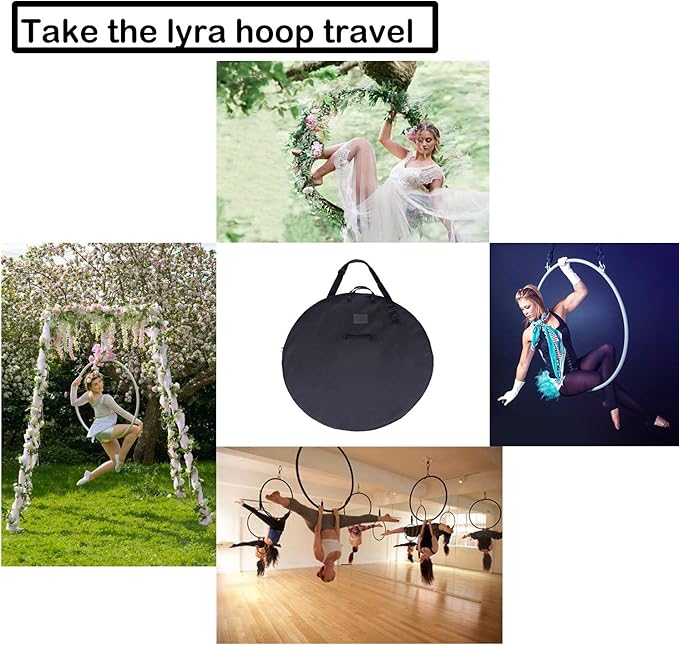 Aerial Lyra Hoop Rigging Set 25mm Stainless Steel 31inch to 39 inch