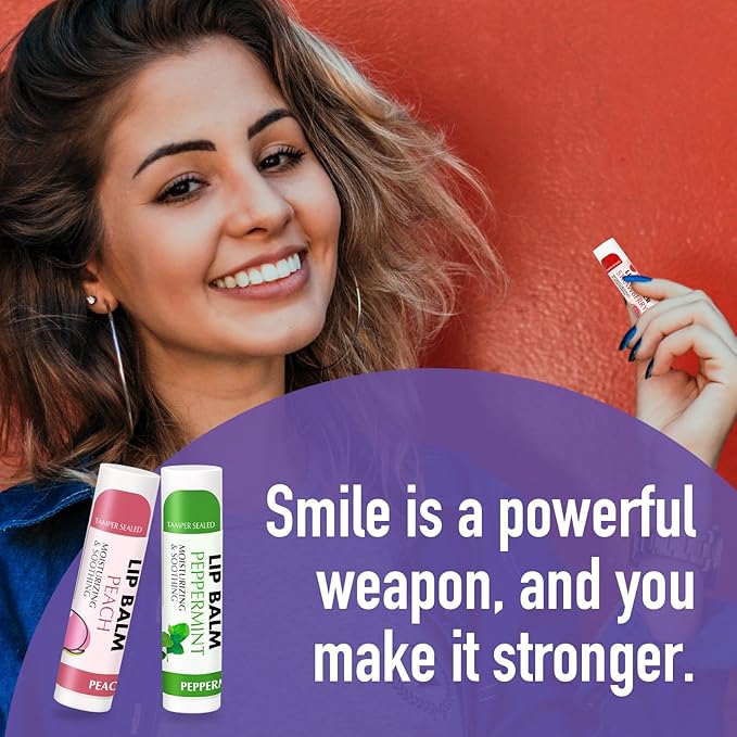 AZEN 24 Pack Lip Balm Stocking,