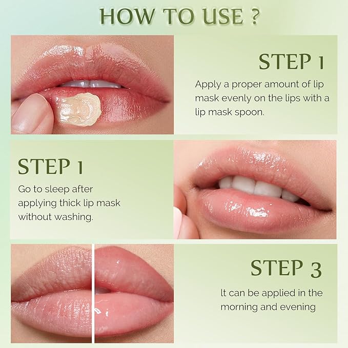 Lip Sleeping Mask Overnight Moisturizer Balm, Lines