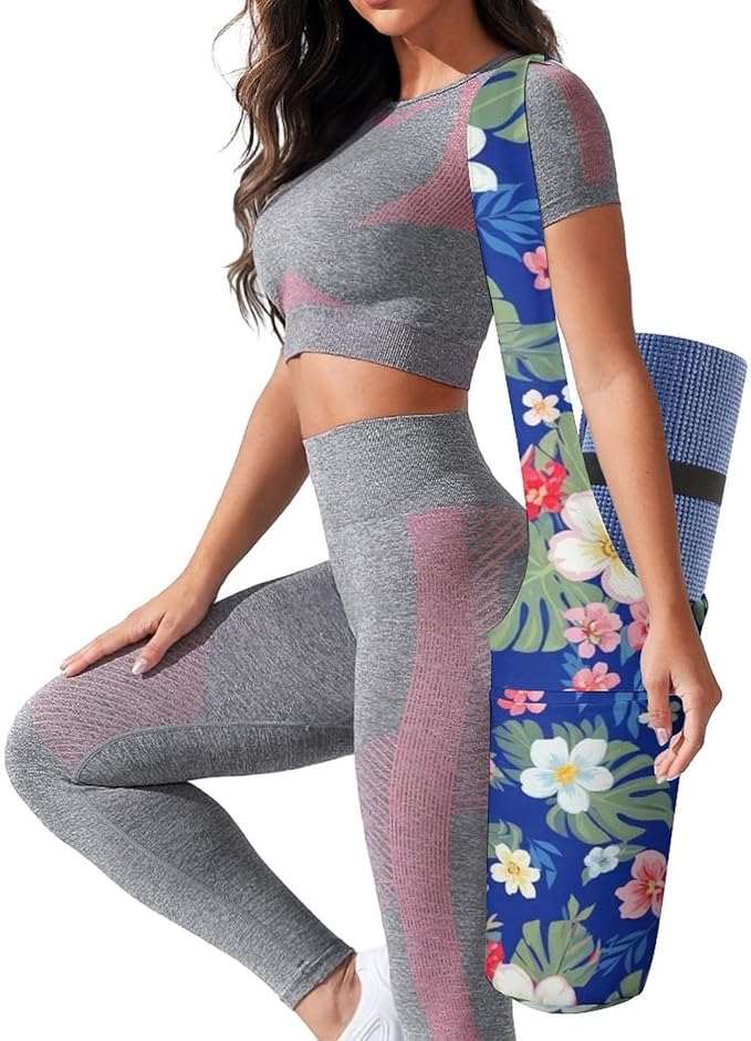 Stylish Yoga Mat Bag for Women Exercise Mat Holder with Shoulder Strap Yoga Mats Totes Sports Storage Bag