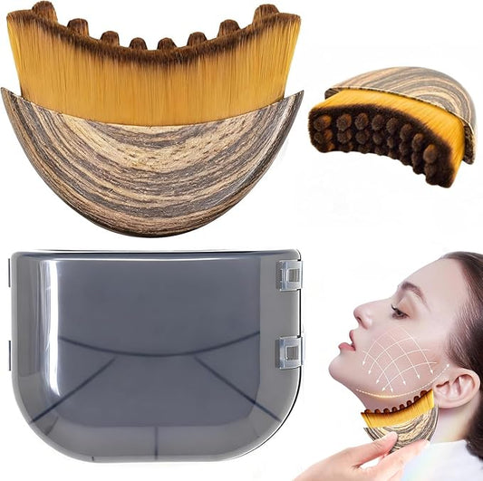 LEPIAOPIAO Upgrade Lymphatic Contour Face Brush,Lymphatic Drainage Brush,Dry Lymphatic Drainage Massager,Ergonomically Designed to Fit The Skin Precisely