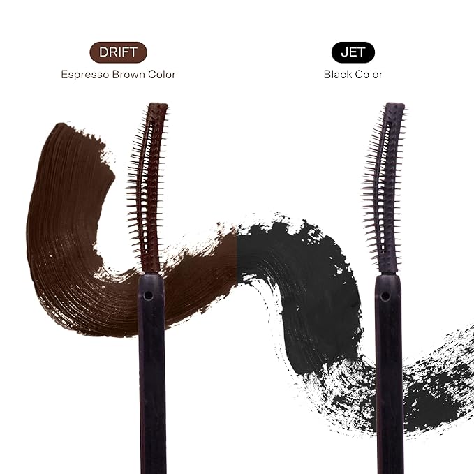 Tower 28 MakeWaves Vegan Brown Mascara - Volumizing & Lengthening Mascara for Sensitive Eyes - With Aquaflex Technology for Humidity-Proof Lift - Hypoallergenic Eye Makeup - Drift (0.29 oz)