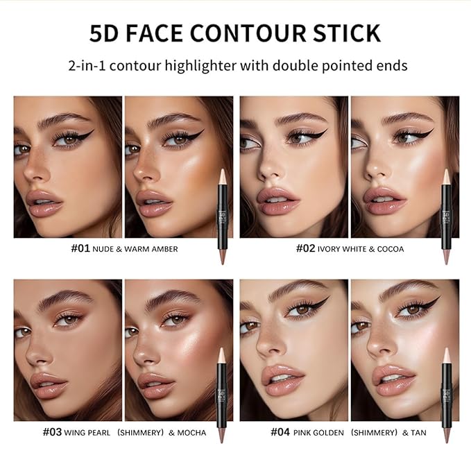 MAEPEOR Face Makeup Kit 5D Perfect Face Full Kit Contour Lipliner and Eyeliner Longlasting and Waterproof Face Makeup Set For Girls Women (Set 03)
