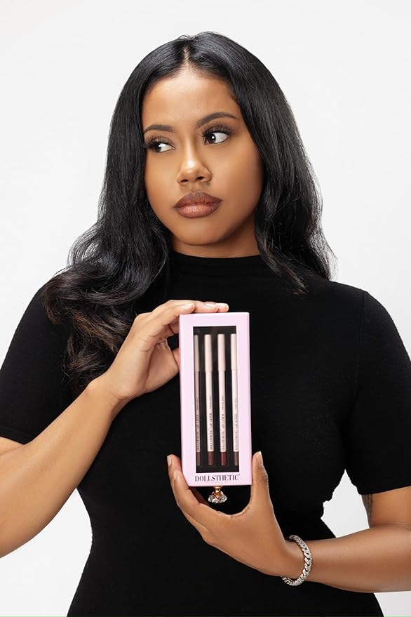 Dollsthetic® - 4 Piece Lip Liner Set, Long-Lasting Lip