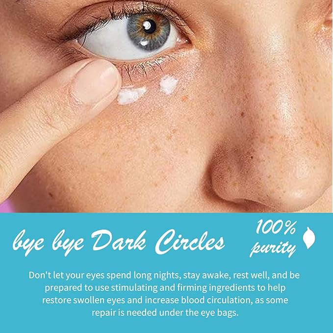 Wrinkles Under Eye Cream with Snail Mucin for Fine Lines Puffiness - Firming Serum Relieve Eye Fatigue for Women