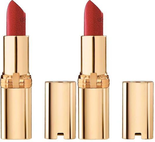 L'Oreal Paris Colour Riche Original Creamy, Hydrating Satin Lipstick with Argan Oil and Vitamin E, Blazing Lava, 1 Count (Pack of 2)