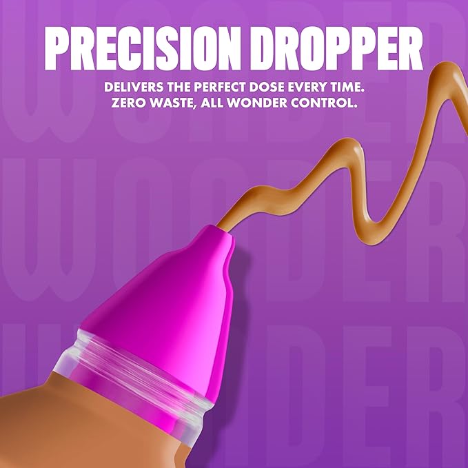 NYX PROFESSIONAL MAKEUP Make 'Em Wonder Liquid Foundation, 24HR Foundation Makeup With A Soft Matte Finish, Buildable Full Coverage - 27 True Caramel