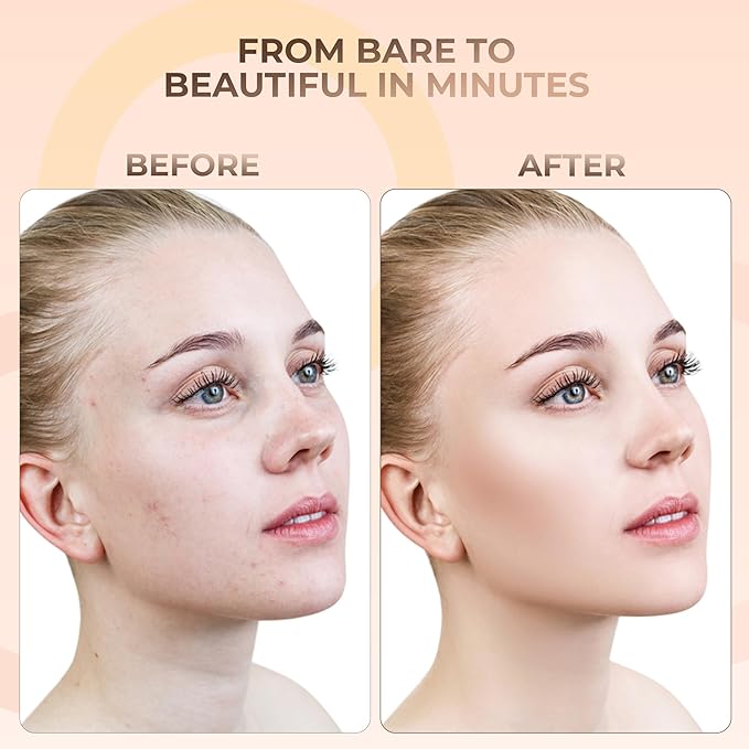 ULTIMATE KIT (LIGHT) Full Size Mineral Makeup Set Matte Foundation Kit Bare Face Sheer Powder Cover