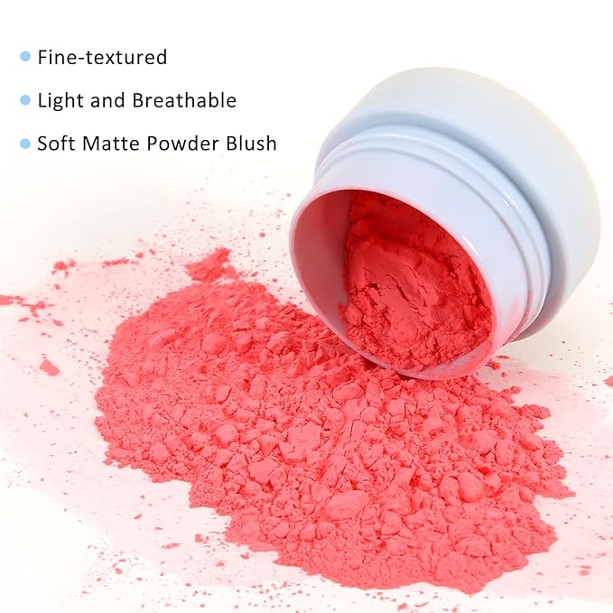 Boobeen Powder Blush for Cheeks, Air Cushion Matte