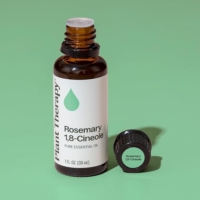 Plant Therapy Rosemary Essential Oil for Hair Growth, 100% Pure, Undiluted, Natural Aromatherapy for Diffuser & Rosemary Oil for Hair & Scalp, Therapeutic Grade 30 mL (1 oz)