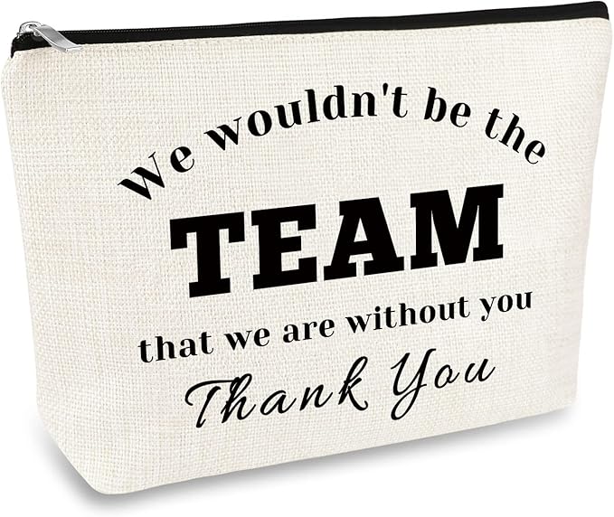 Boss Gift Coach Thank You Gift Makeup Bag for Women Leader Appreciation Gifts Cosmetic Bag Colleague Coworker Leaving Going Away Present Basketball Soccer Team Coach Leader Employee Birthday Gifts