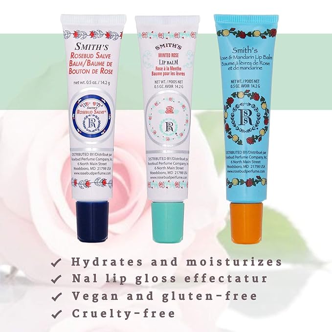 Smiths Rosebud Salve Lip Balm and