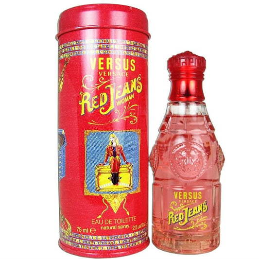Versace Red Jeans for Women Eau De Toilette Spray, 2.5 Ounce
