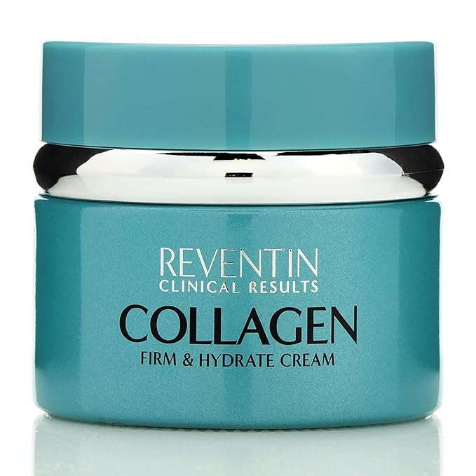 Clinical Results Firm & Hydrate Collagen Face Cream Targets Wrinkles, Fine Lines, Anti Aging Facial Moisturizer Collagen Lotion W/Peptides, Vitamin E, & Aloe Vera For Women & Men, 1.5 Fl Oz